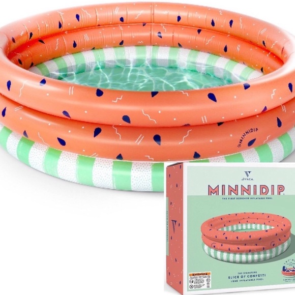 Last 1! MinniDip Slice of Confetti Inflatable Pool - Picture 2 of 5
